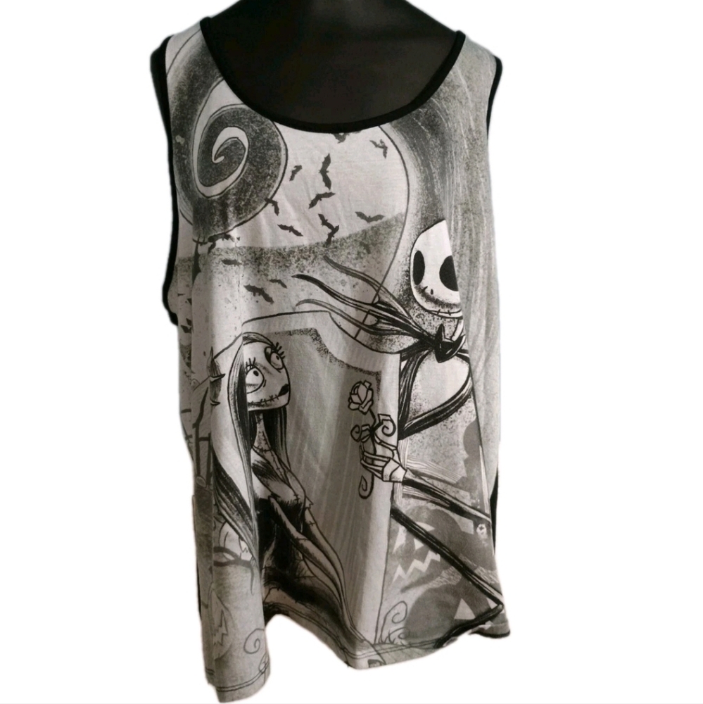Disney Tim Burton's The Nightmare Before Christmas 3X Jack & Sally Tank Top